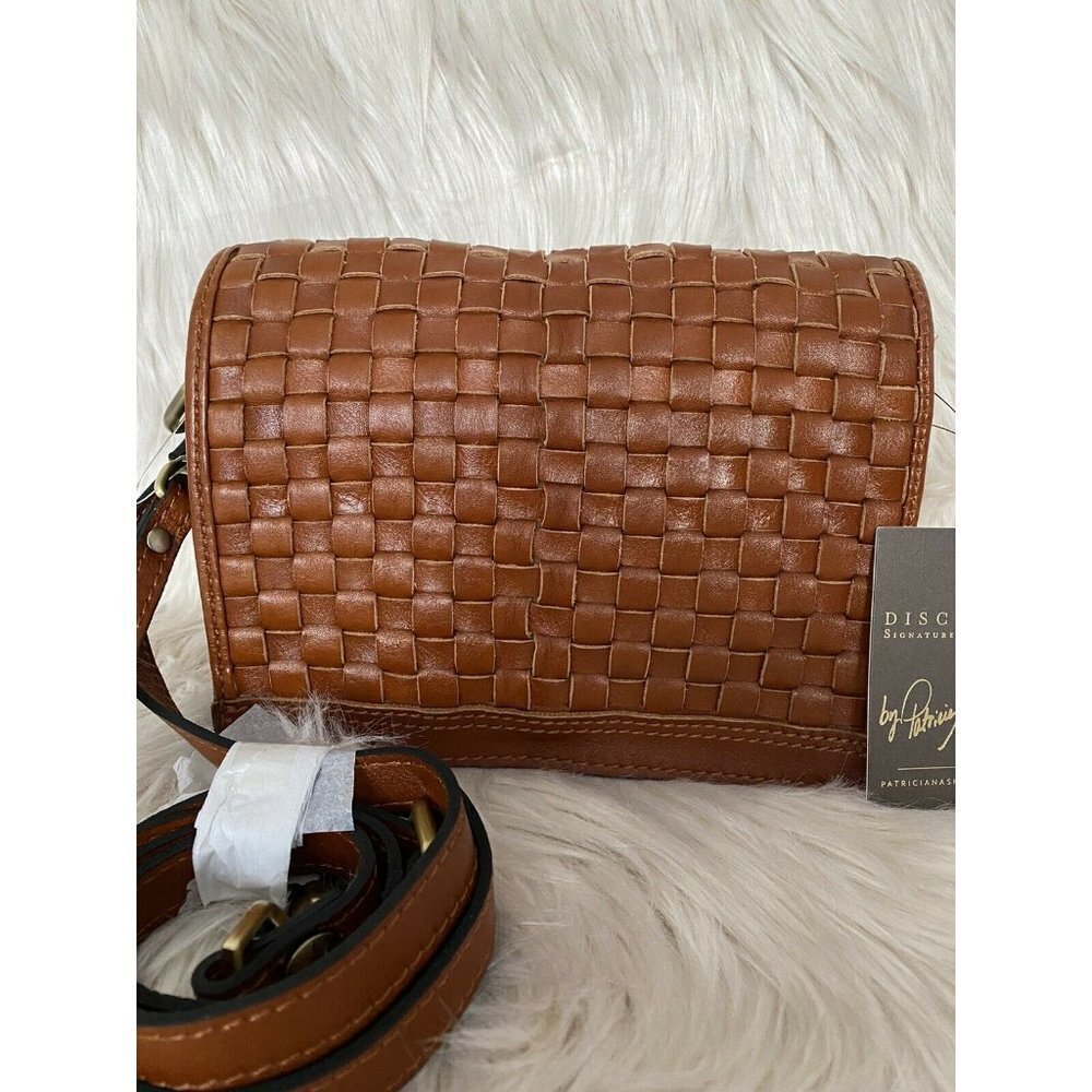 Patricia Nash Woven Leather Crossbody Bag